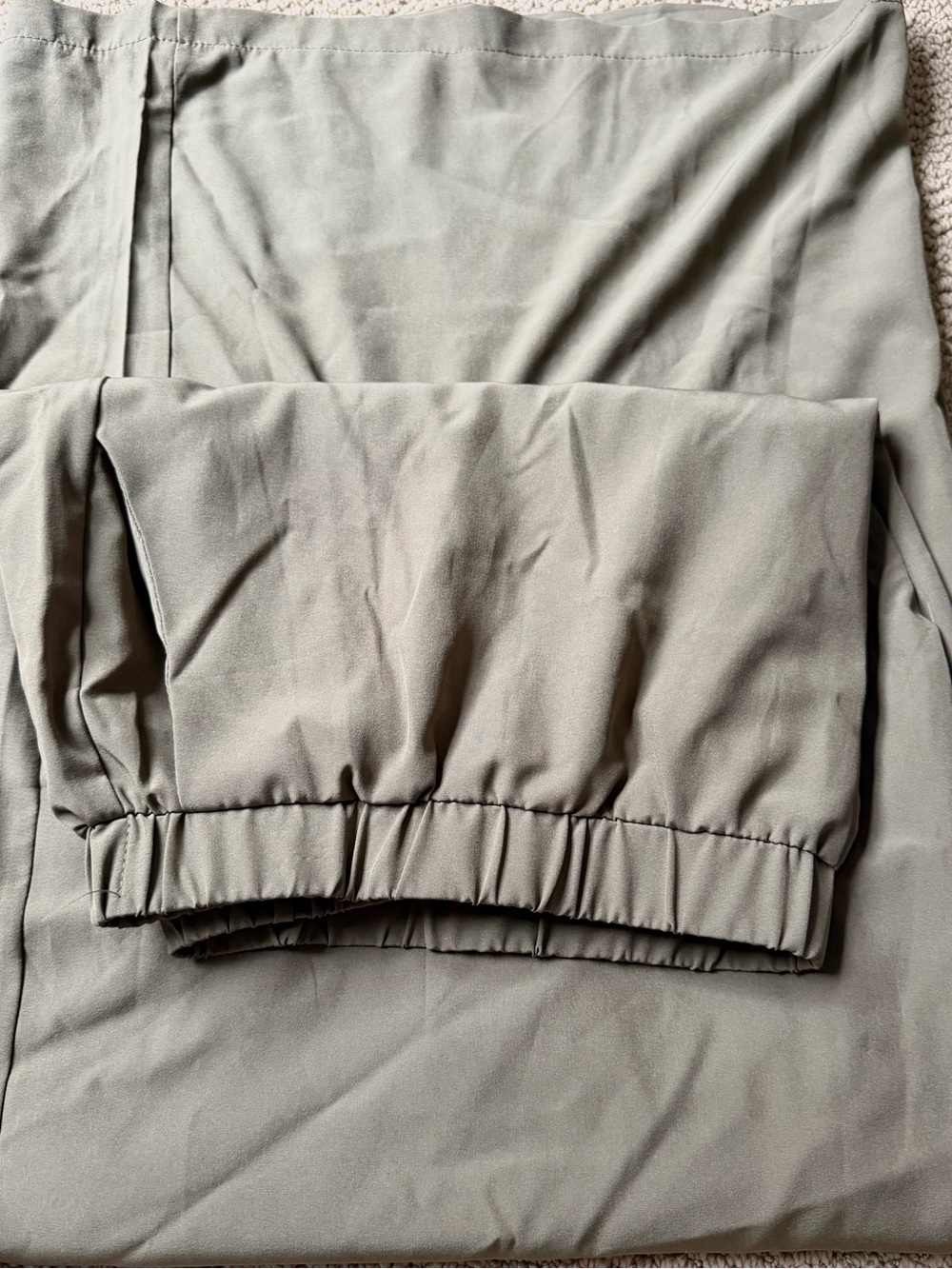 *** PLUS SIZE SALE** Source Unknown Olive Green Elastic Cuff Trousers